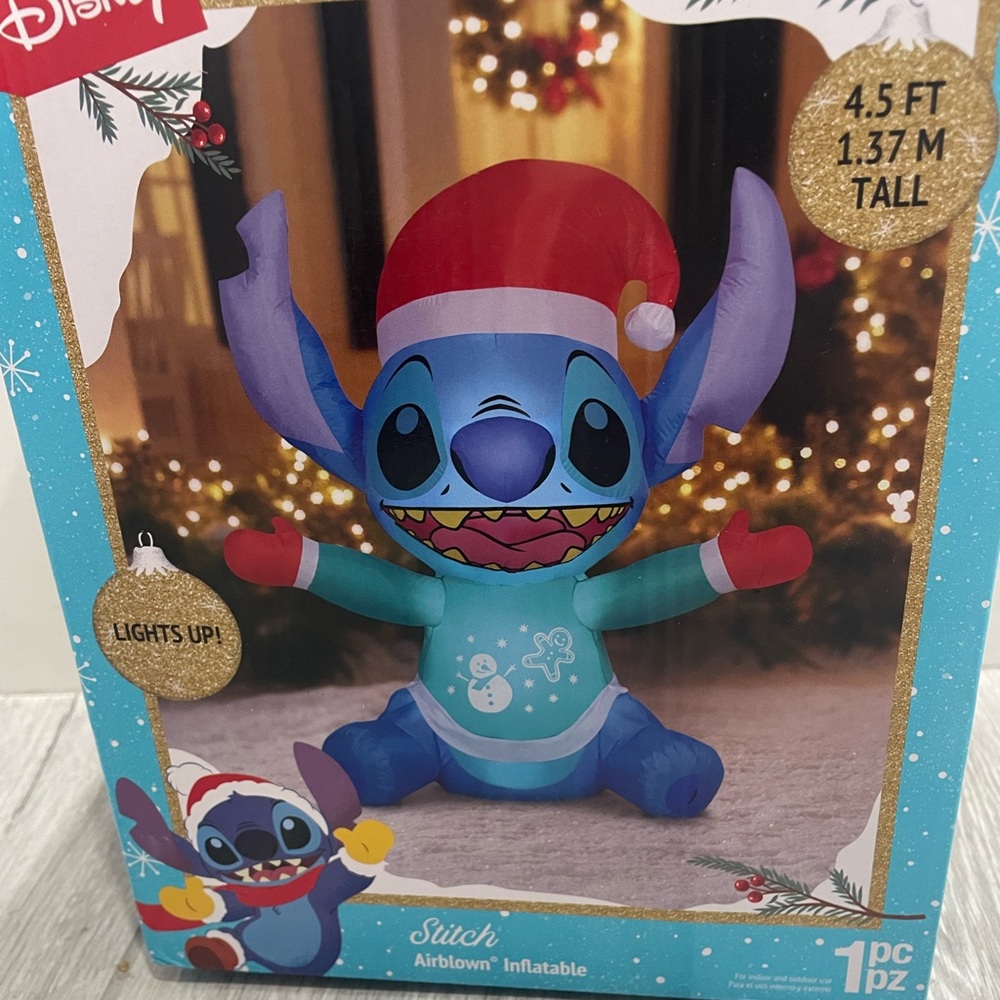 NEW 2024 Disney Stitch Christmas Inflatable